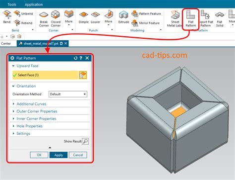 creating a sheet metal part from a flat solid|flattened sheet metal designs.